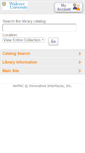 Mobile Screenshot of libcat.widener.edu
