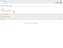 Tablet Screenshot of libcat.widener.edu